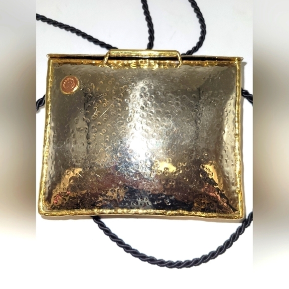 Vintage Mixed Metal Ornate Box Purse - Gold/Silver/Copper Baroque Casket Bag